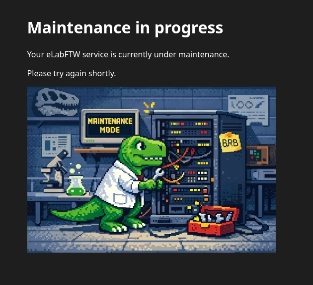 maintenance mode